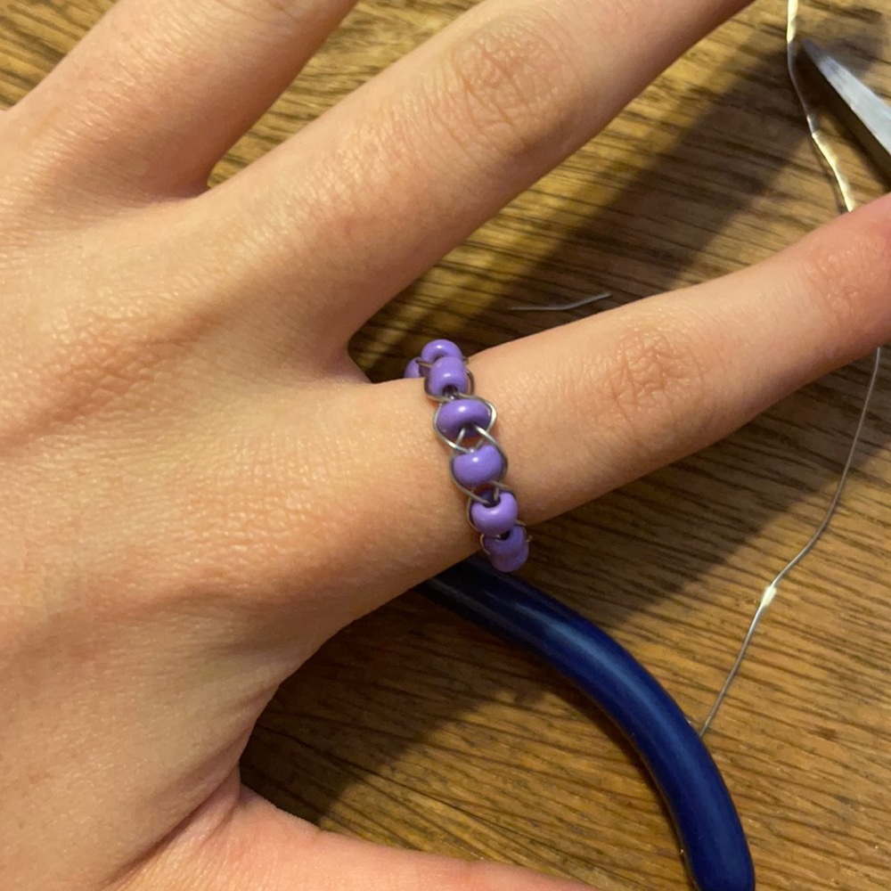 size 6 braided ring